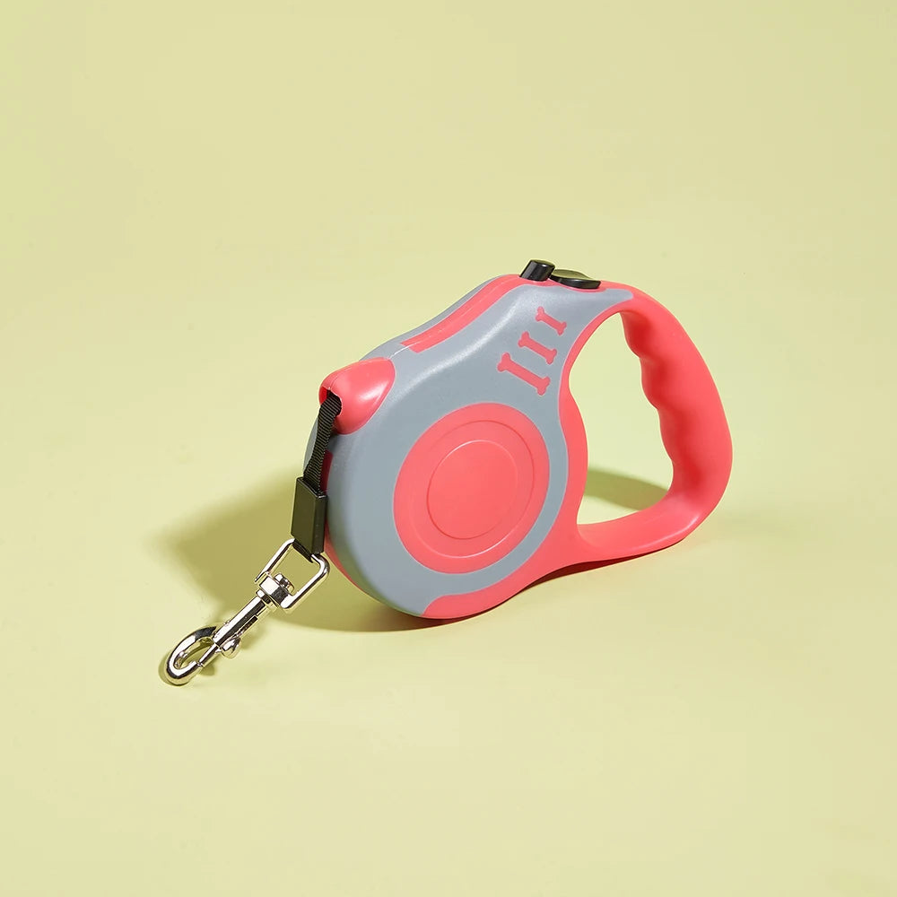 Automatic Retractable Pet Leash – 3m/5m Nylon Lead with Quick Release for Small Dogs & Cats