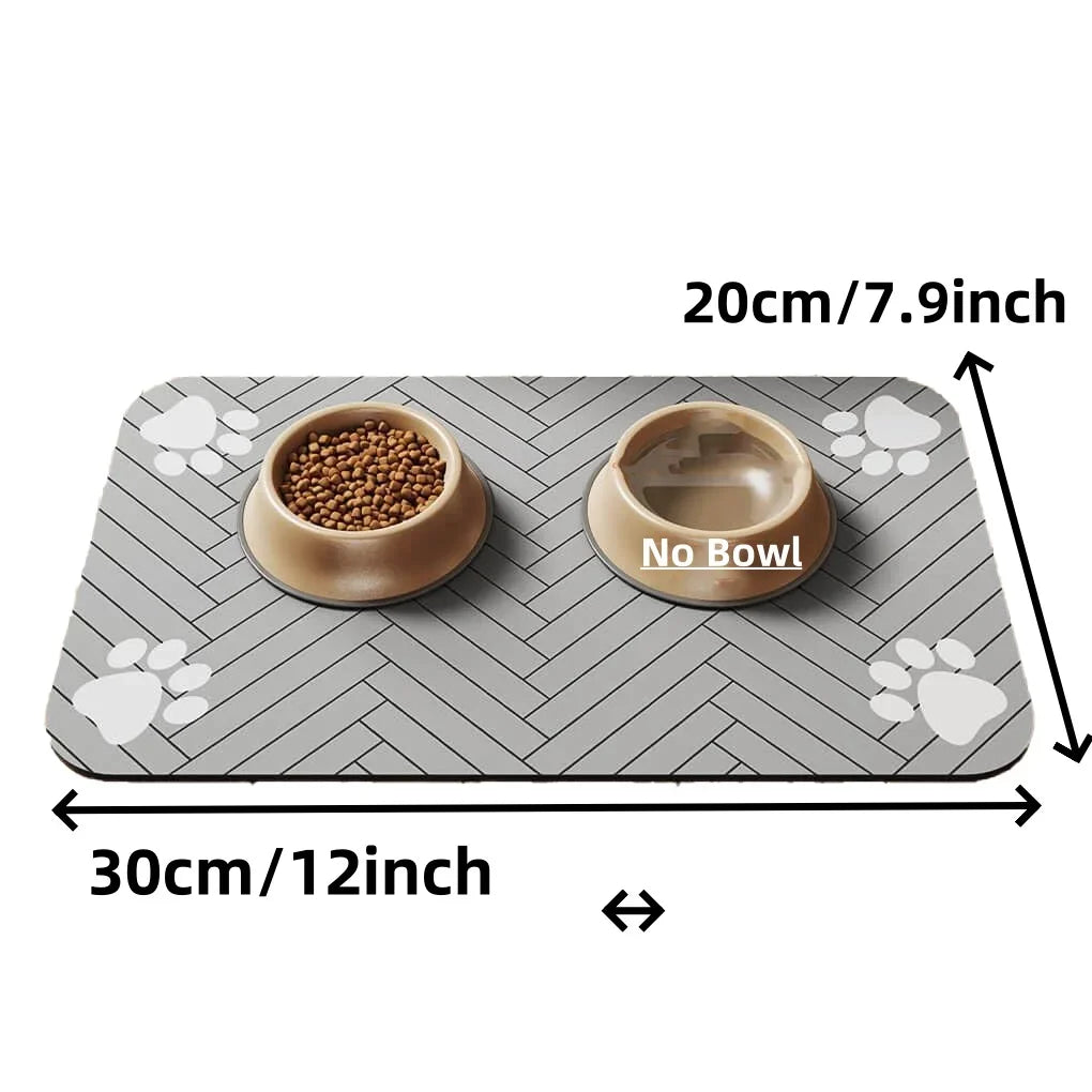 Quick Dry Silicone Feeding Mat with Rubber Backing for Cats and Dogs