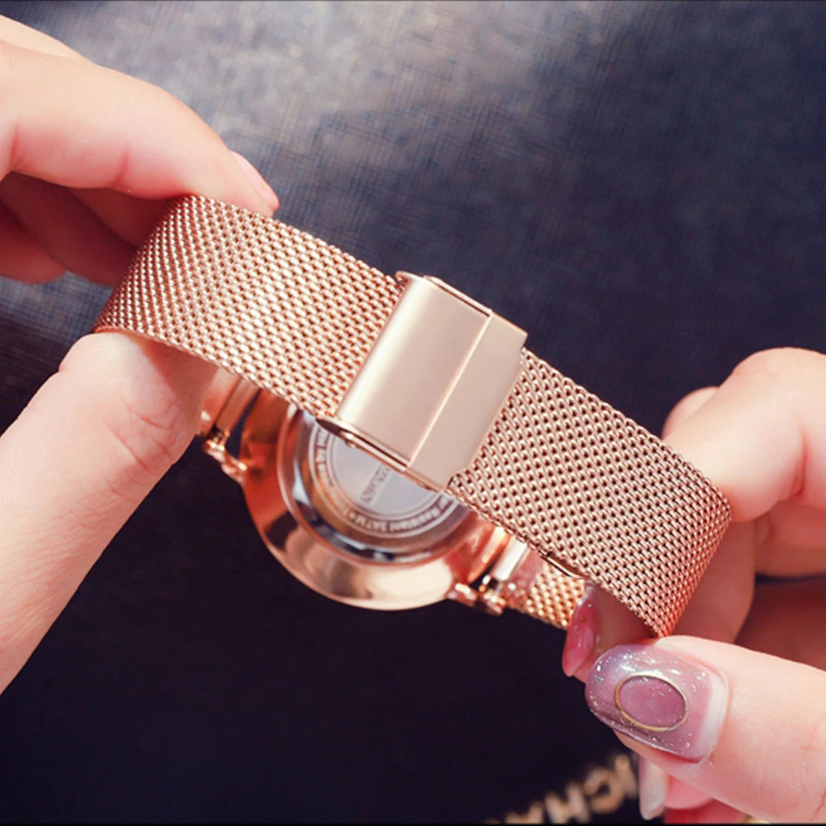 Hannah Martin Damen Uhr – Elegante Armbanduhr mit Edelstahl Mesh-Armband