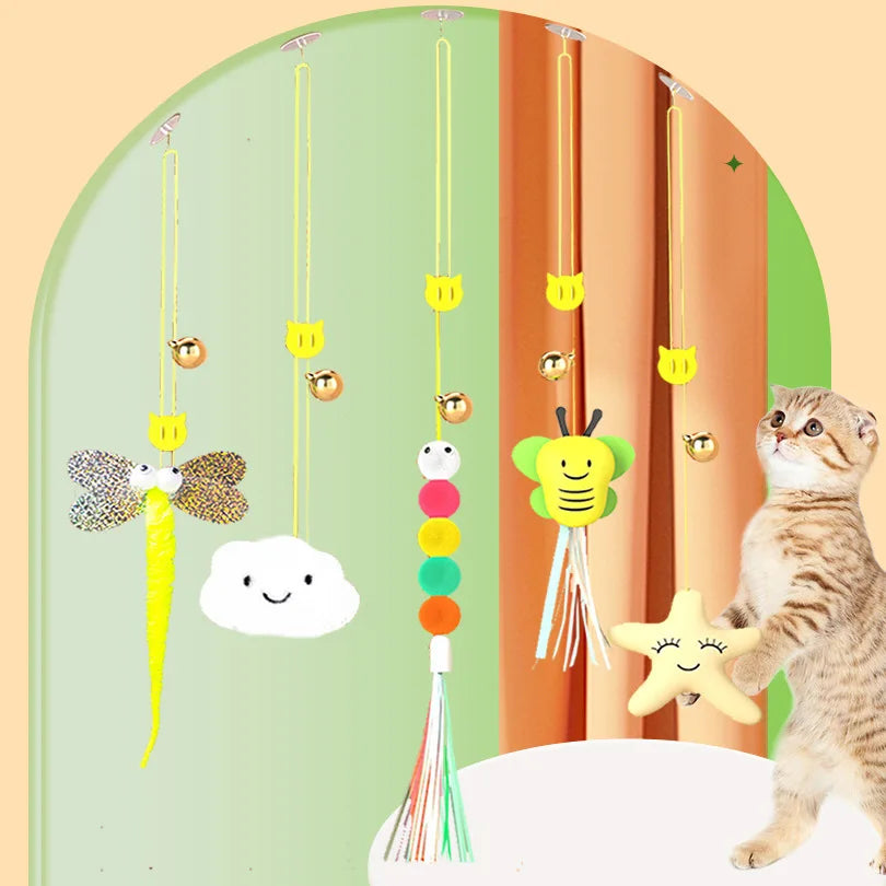 DragonfIy Feather Cat tOY With Bell