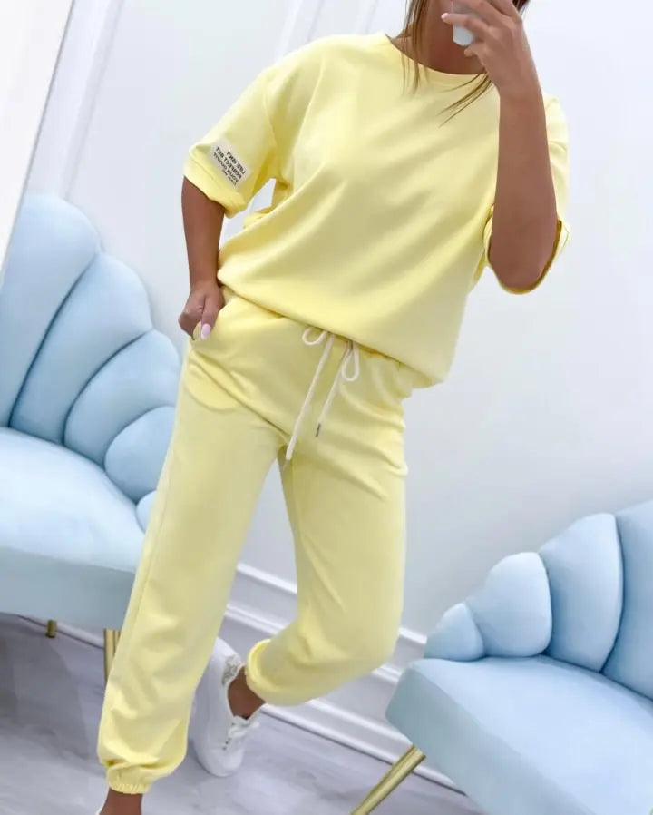 Women's Artistic Vintage Style Set – Polyester & Cashmere Blend – Solid Color Casual Wear for Everyday Elegance