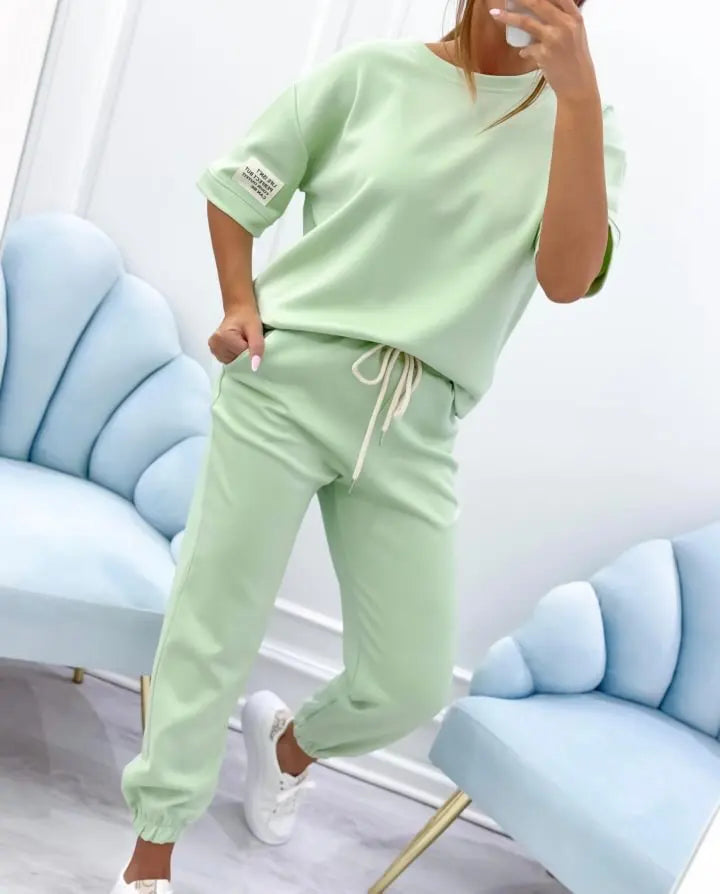 Women's Artistic Vintage Style Set – Polyester & Cashmere Blend – Solid Color Casual Wear for Everyday Elegance