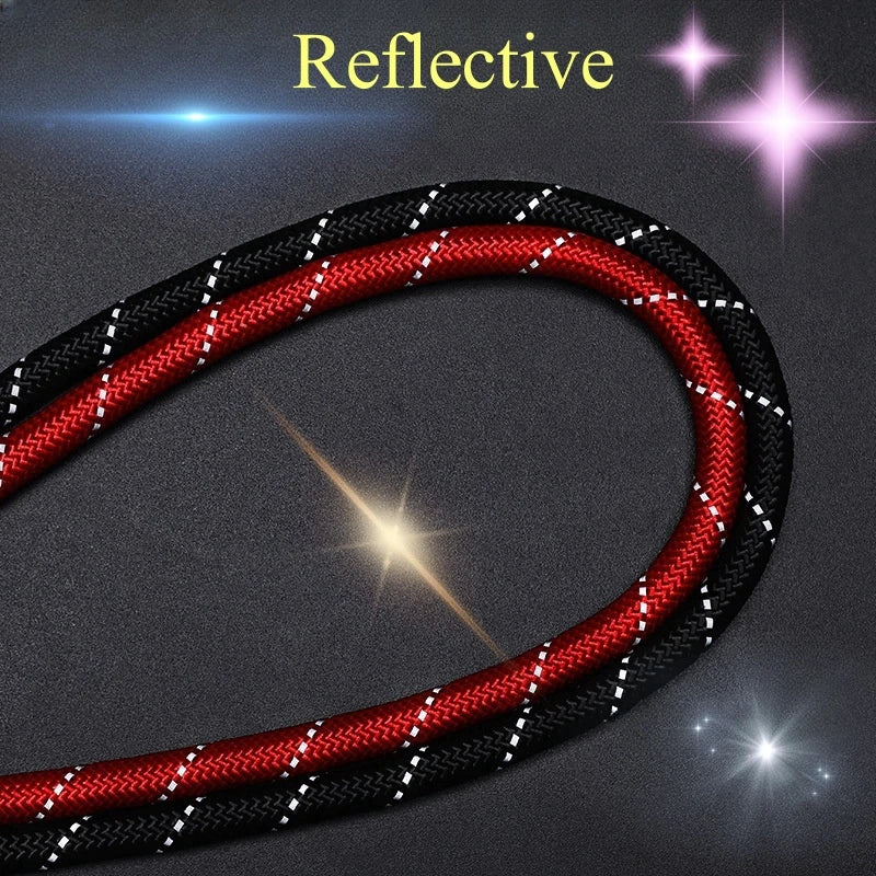 Strong Dog Leash 150-300cm – Anti-Burst Heavy Duty Lead with Reflective, Padded Handle & Quick Release for Medium/Large Dogs