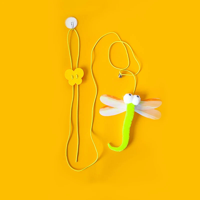 DragonfIy Feather Cat tOY With Bell