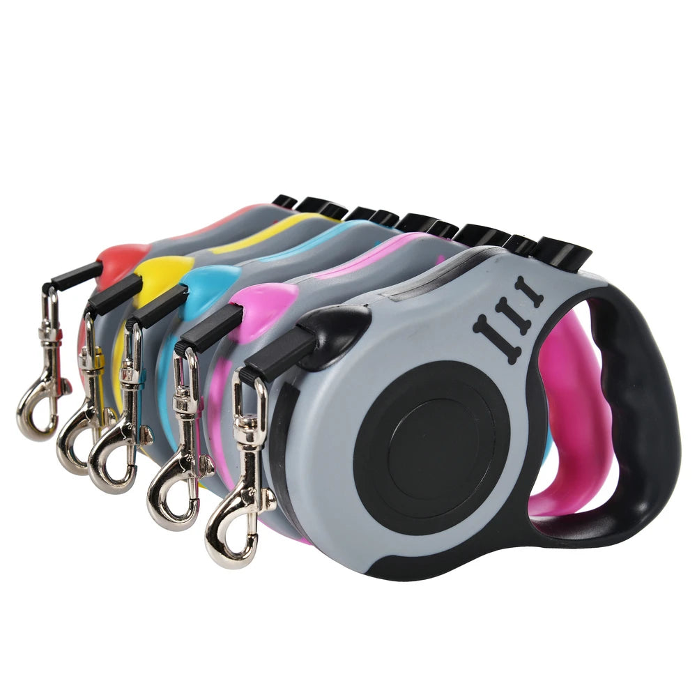 Automatic Retractable Pet Leash – 3m/5m Nylon Lead with Quick Release for Small Dogs & Cats