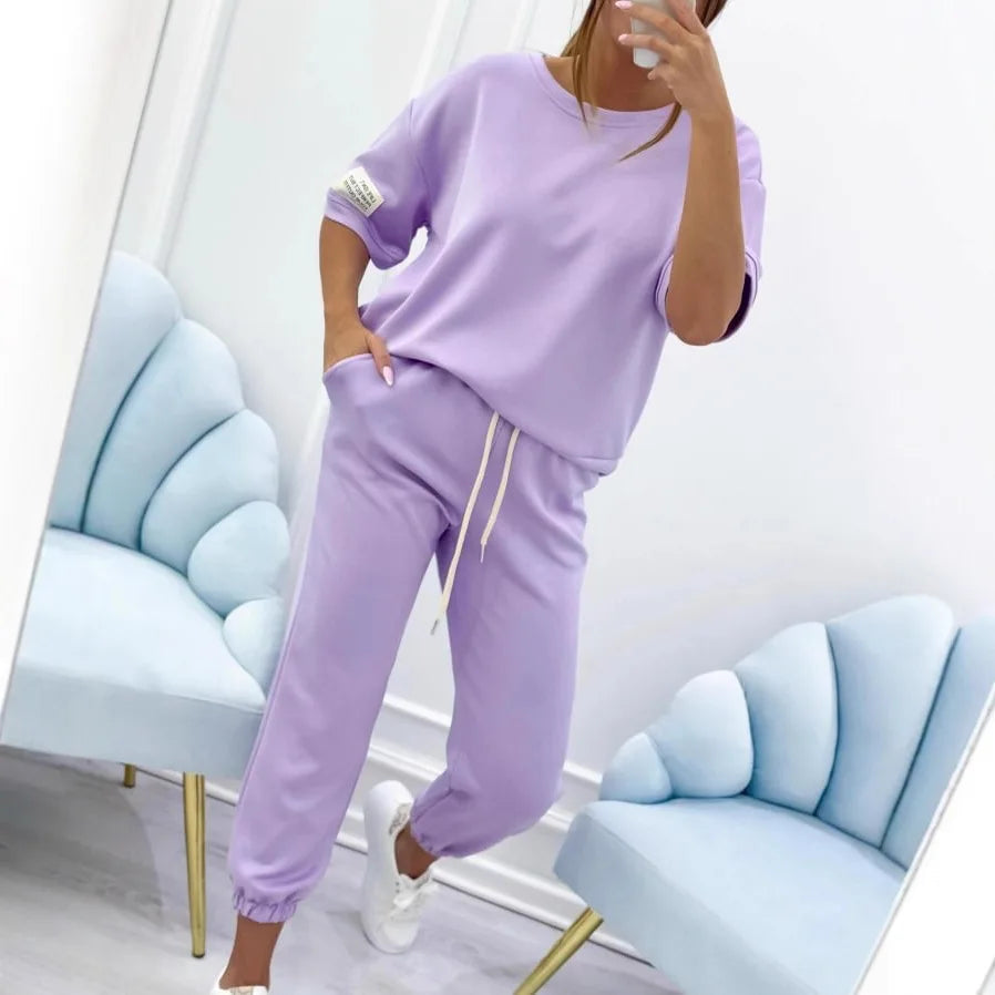 Women's Artistic Vintage Style Set – Polyester & Cashmere Blend – Solid Color Casual Wear for Everyday Elegance