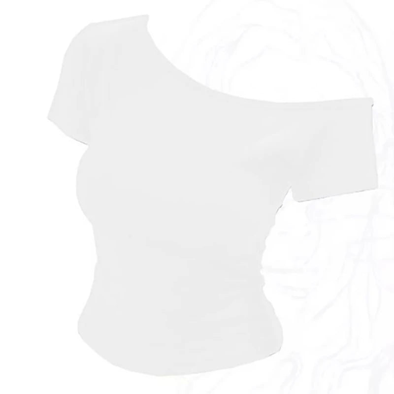 Elegant women’s one-shoulder fitted top, perfect for a modern and stylish look.