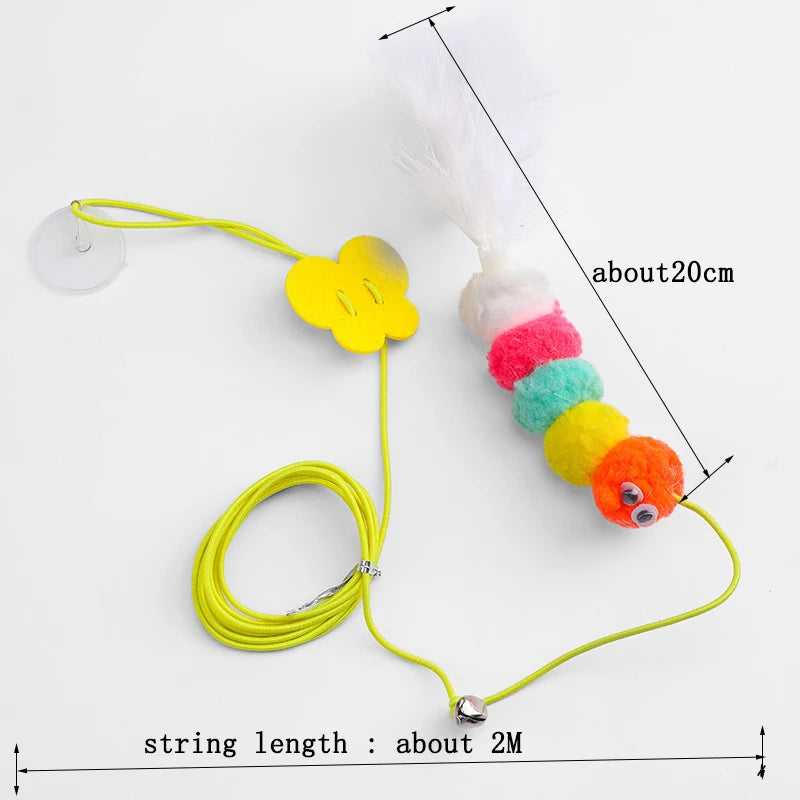 DragonfIy Feather Cat tOY With Bell