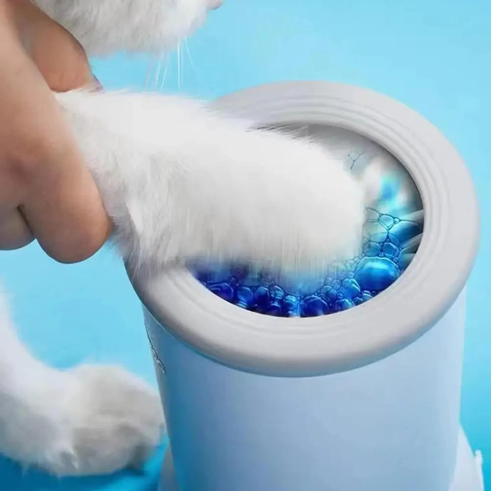 🐾 Electric Dog Paw Washer – Automatic Pet Foot Cleaner Cup for Small, Medium & Large Dogs (USB Charging, Low Noise, Portable – with Soft Silicone Brushes)