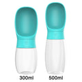 Holapet 300ml/500ml Portable Dog Water Bottle – Leak-Proof Travel Dispenser with Built-In Bowl for Small & Medium Dogs, Cats, Outdoor Hiking & Walking (Turquoise, White, Yellow