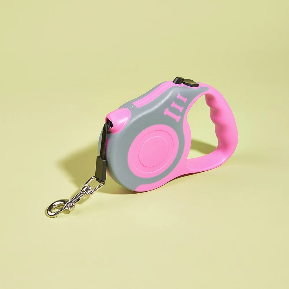 Automatic Retractable Pet Leash – 3m/5m Nylon Lead with Quick Release for Small Dogs & Cats